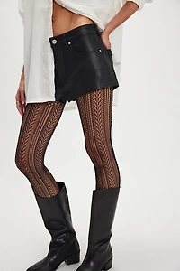 Chevron Lace Tights