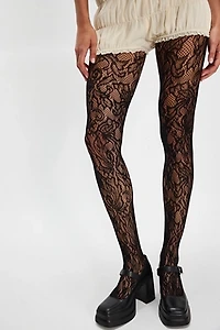 Openwork Lace Tights