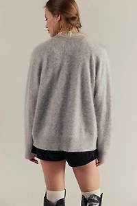Best V-Neck Brushed Cashmere Sweater