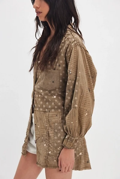 Magnolia Pearl Patchwork Polka Smock Top