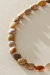 ALV Chunky Beaded Stone Necklace