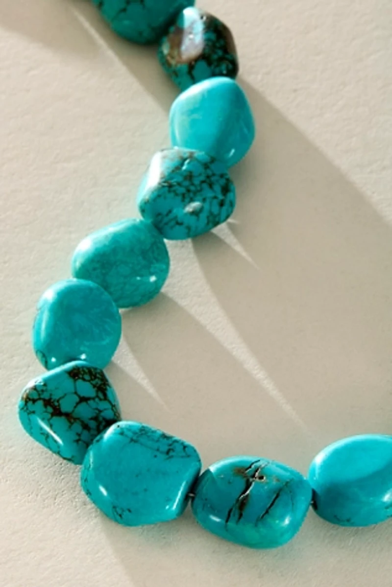 ALV Chunky Beaded Stone Necklace