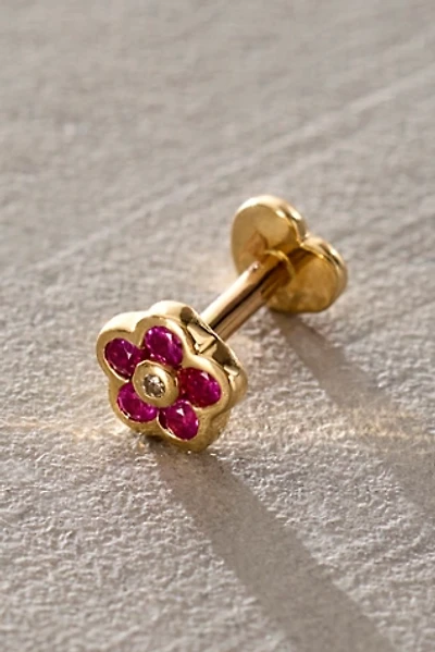 Pamela Love Bezel Flower Stud Earring