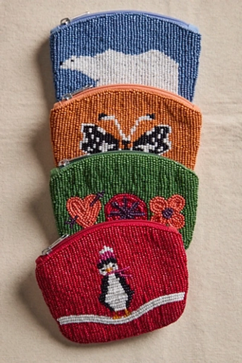 Cherry Forest Beaded Wallet