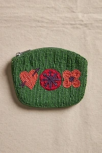 Cherry Forest Beaded Wallet