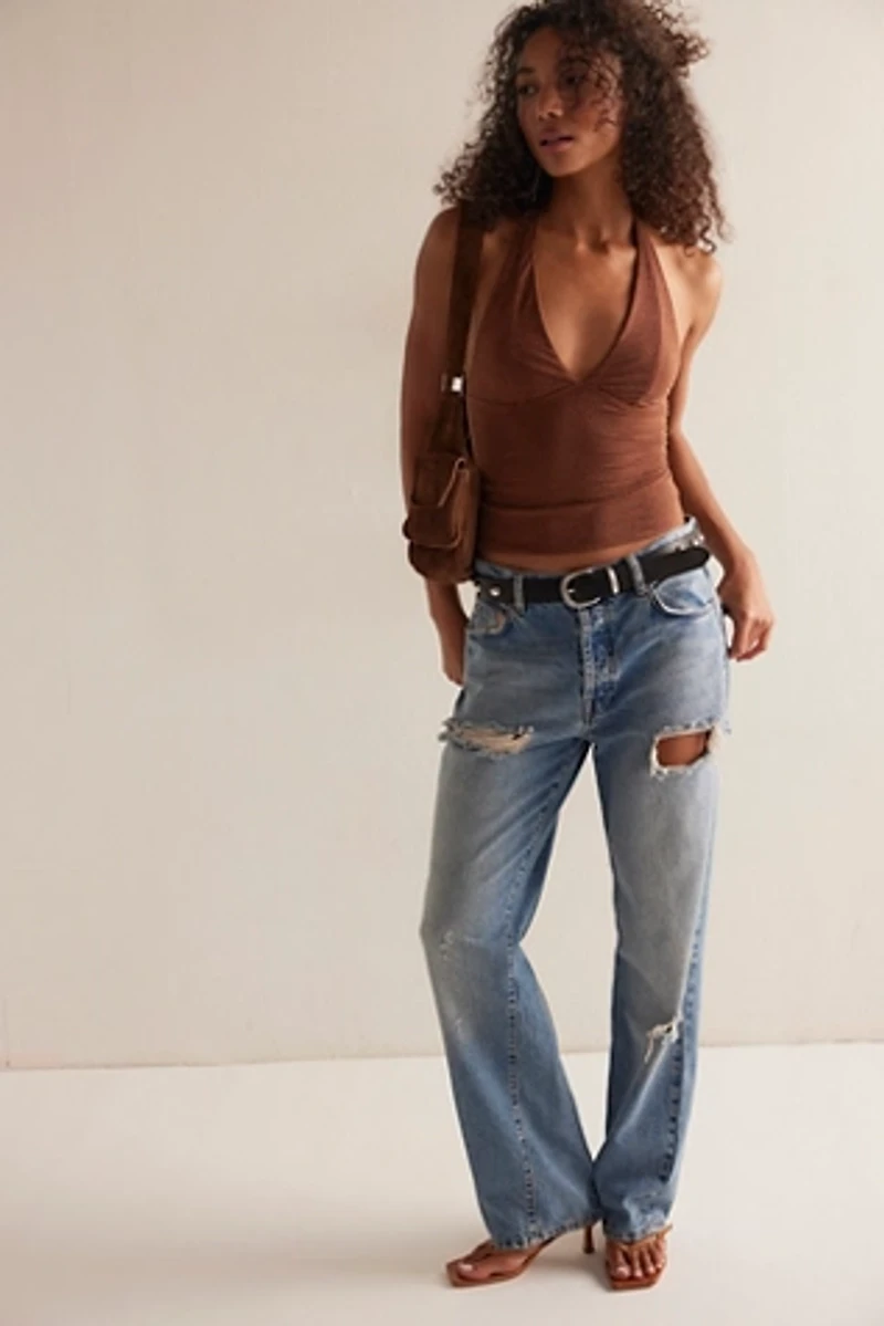Still Here Lurex Halter Cami