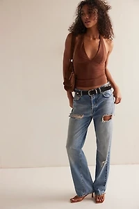Still Here Lurex Halter Cami