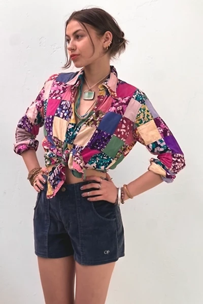 Vintage Batiq Patchwork Button Down Selected by Anna Corinna