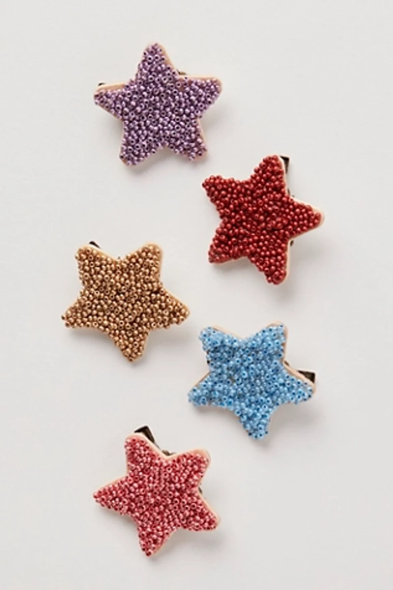 Zora Star Barrette Set Of 5