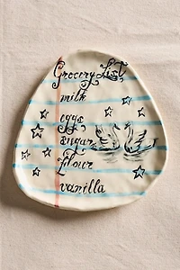Grocery List Plate