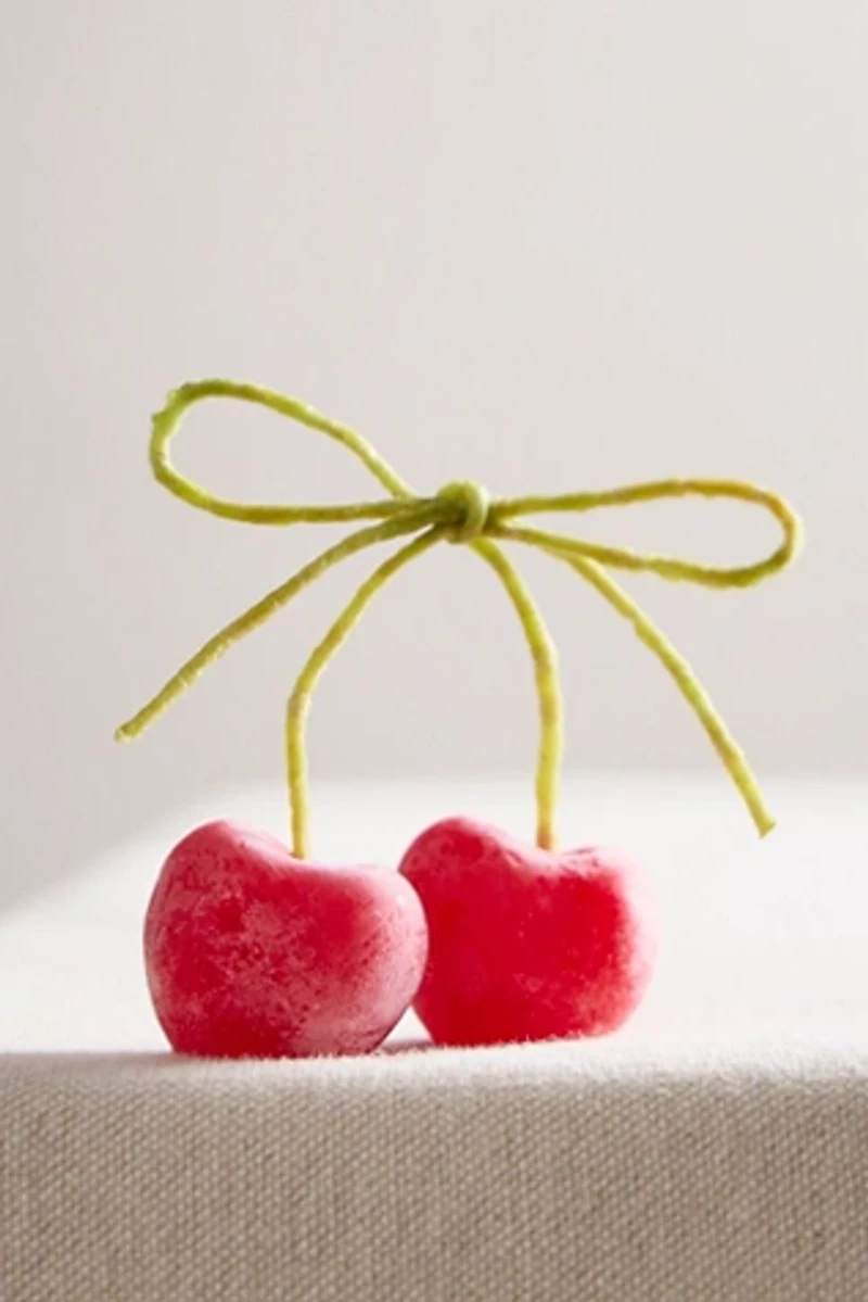 Bow Tied Cherry Candle