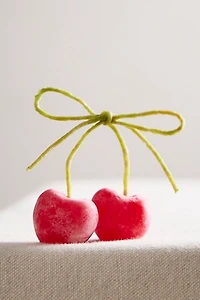 Bow Tied Cherry Candle