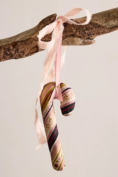 Candy Cane Kantha Ornament