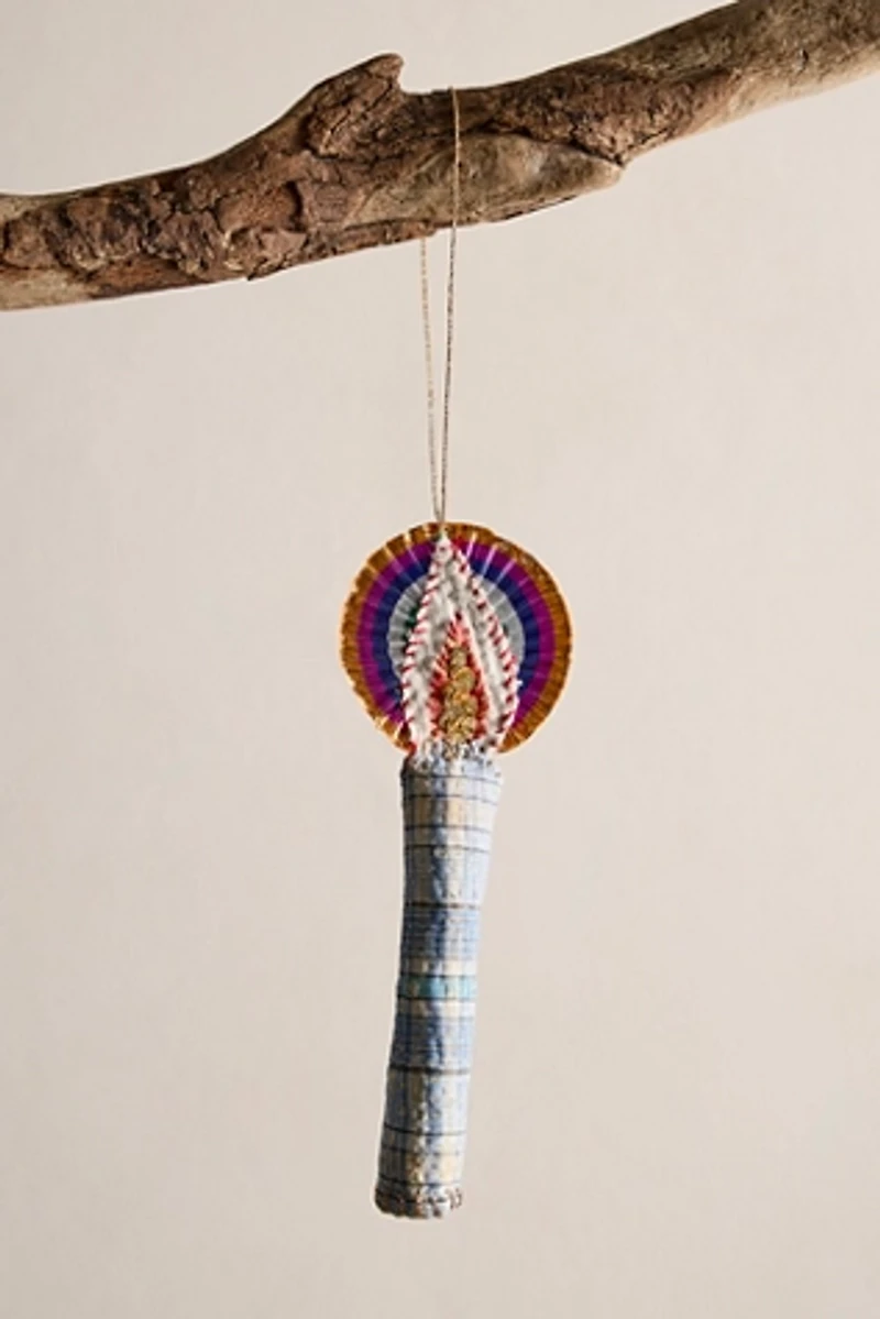 Kantha Candle Ornament
