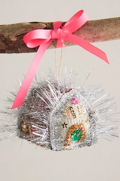Tinsel House Ornament