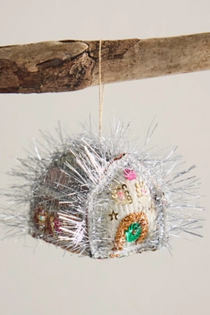 Tinsel House Ornament