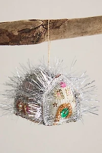 Tinsel House Ornament