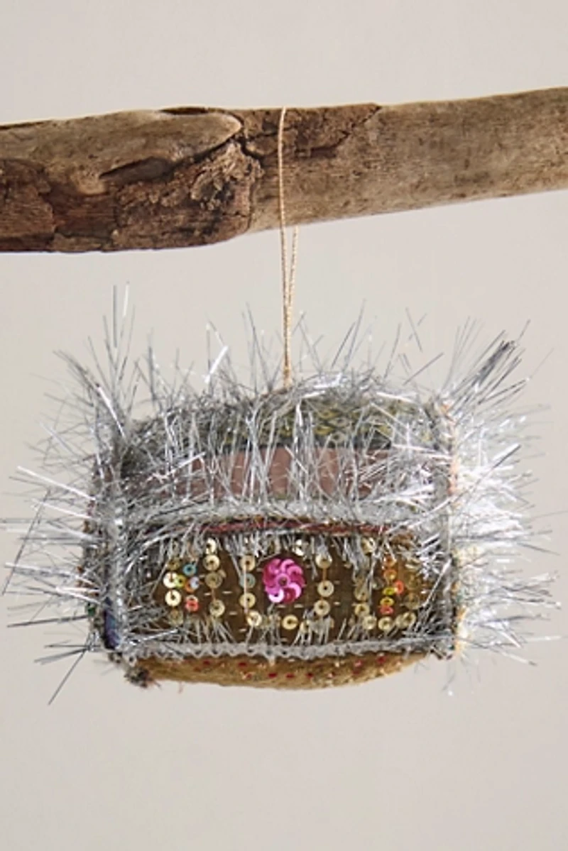 Tinsel House Ornament