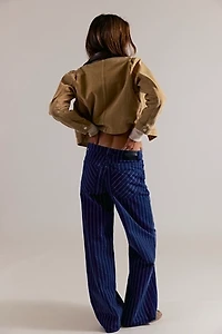 We The Free Nia Striped Boyfriend Jeans