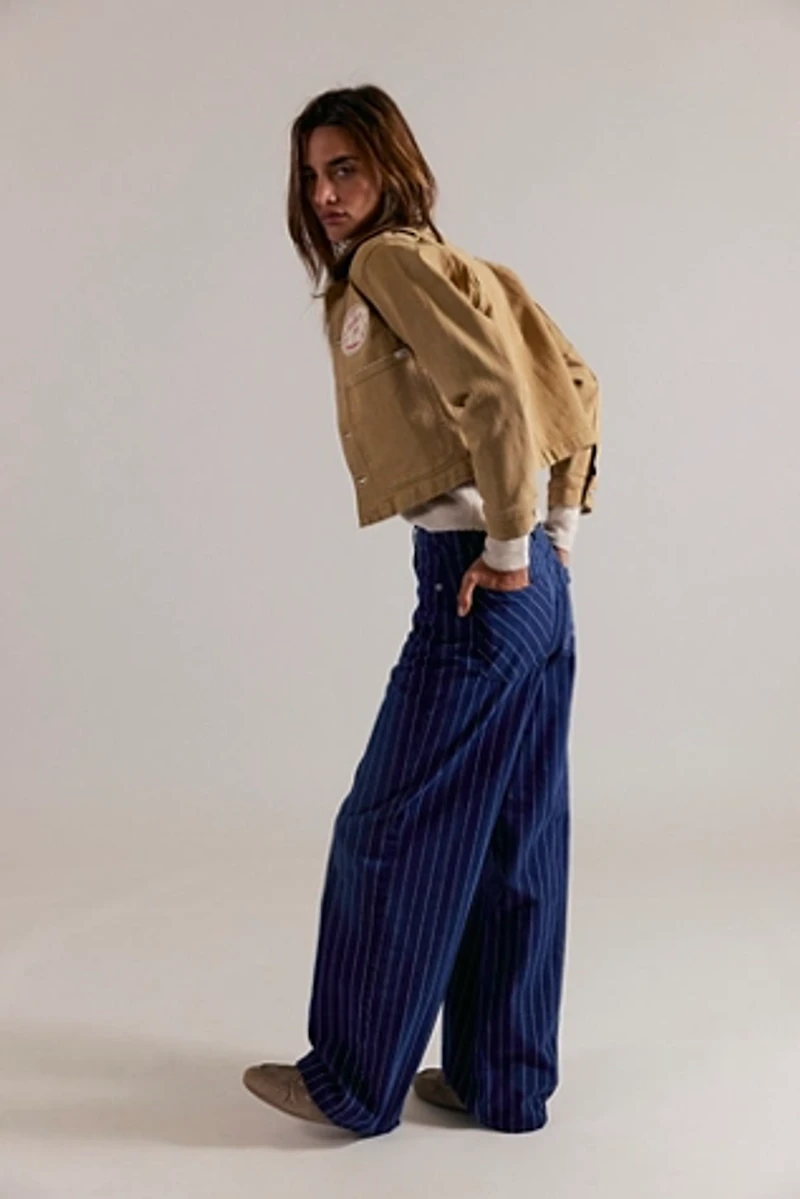 We The Free Nia Striped Boyfriend Jeans