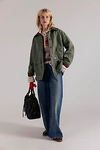 We The Free Sweet Talk Flannel-Lined Barn Coat