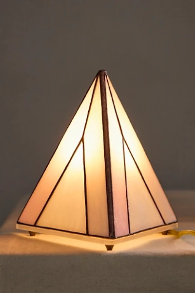 Stained Glass Pyramid Lamp