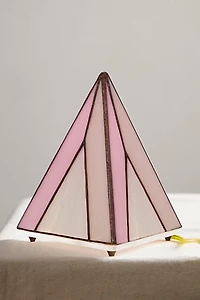 Stained Glass Pyramid Lamp