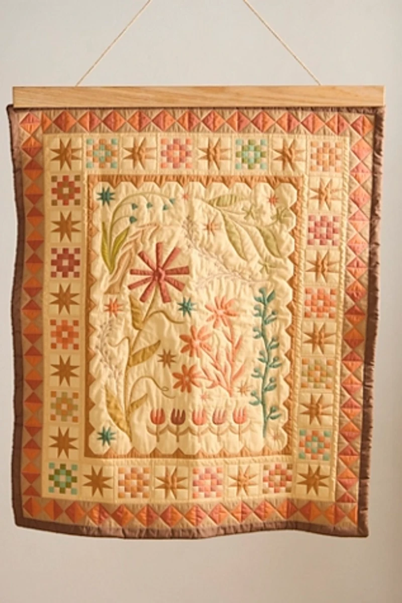 Floral Patchwork XL Wall Hanging