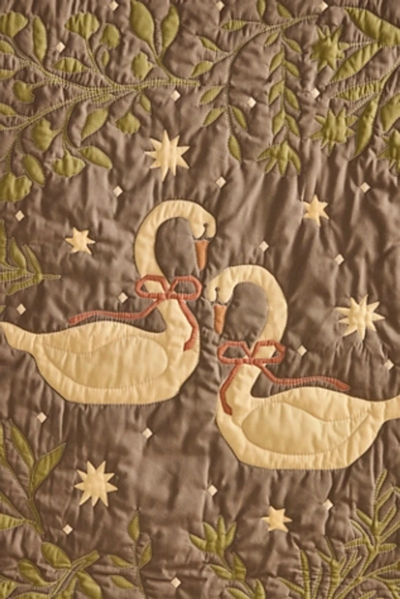 Winter Swans Large Wall Hanging