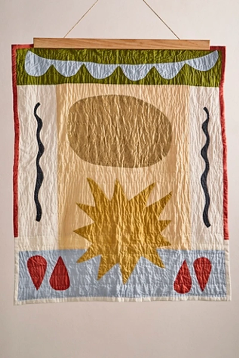 Tessa Layzelle Handstitched Solstice Pattern Quilt