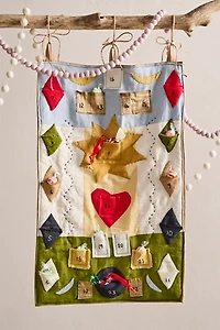 Tessa Layzelle Handstitched Pocket Advent Calendar Quilt