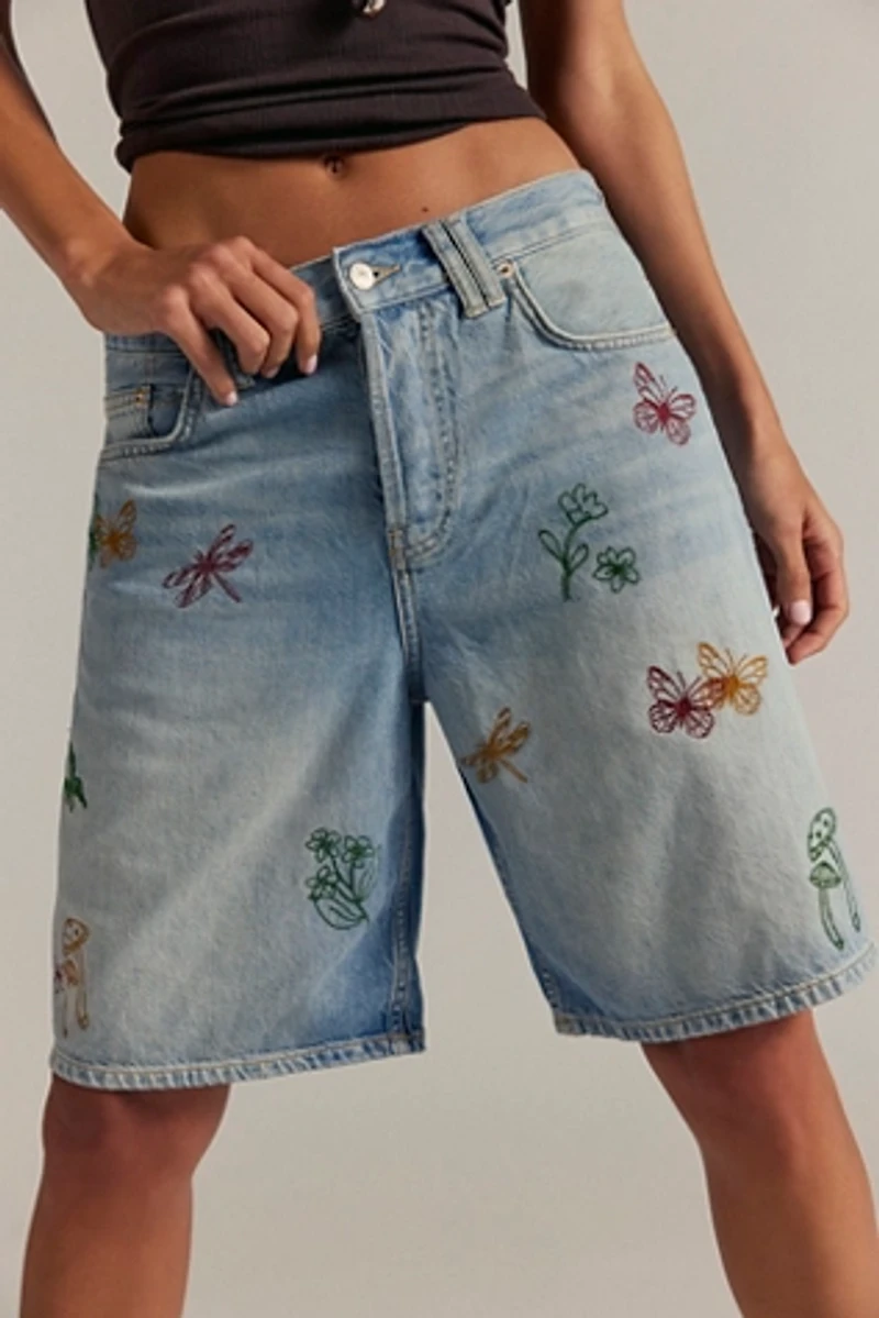 Tricia Fix Montana Embroidered Shorts