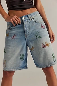 Tricia Fix Montana Embroidered Shorts