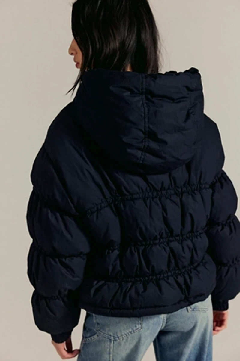 Party Of One Solid Puffer Jacket