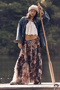 Palermo Villa Chiffon Maxi Skirt