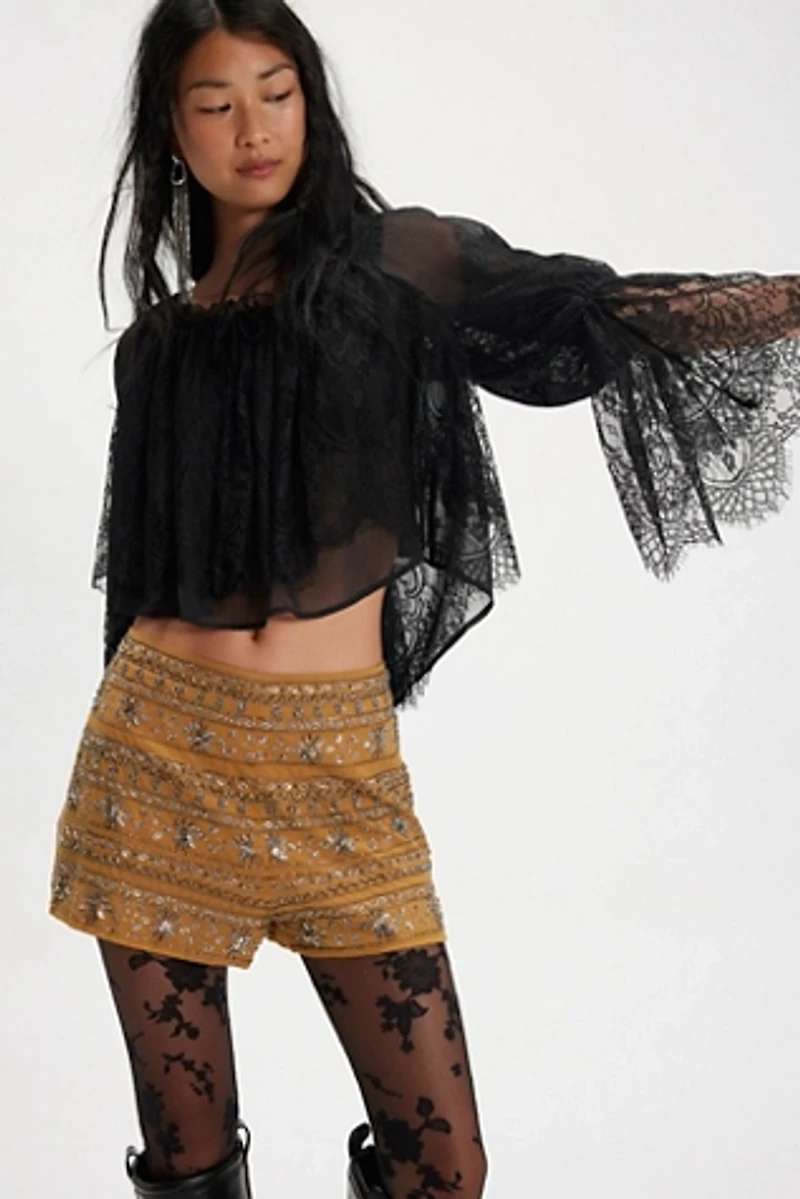 Nigel Preston Beaded Micro Shorts