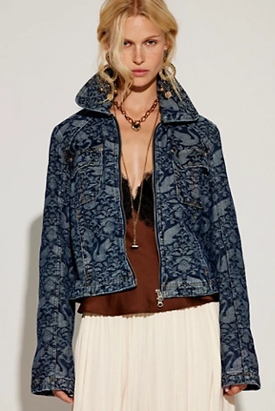 We The Free River Denim Printed Jacket