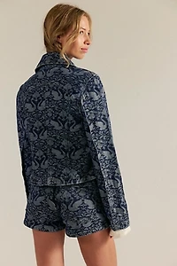 We The Free River Denim Printed Jacket