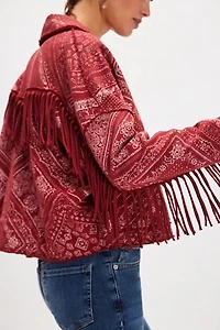 Ragabond Wyatt Bandana Fringe Cardi