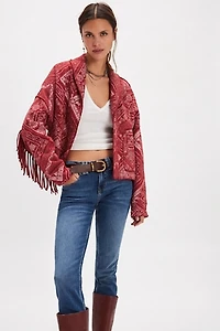 Ragabond Wyatt Bandana Fringe Cardi