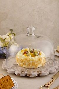 GAURI KOHLI Viola Onyx Serving Board with Cloche