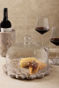 GAURI KOHLI Viola Onyx Serving Board with Cloche