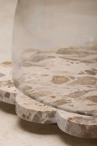 GAURI KOHLI Viola Onyx Serving Board with Cloche