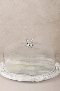 GAURI KOHLI Blinq Onyx Serving Board with Cloche