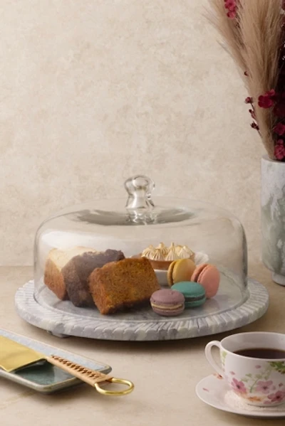 GAURI KOHLI Blinq Onyx Serving Board with Cloche
