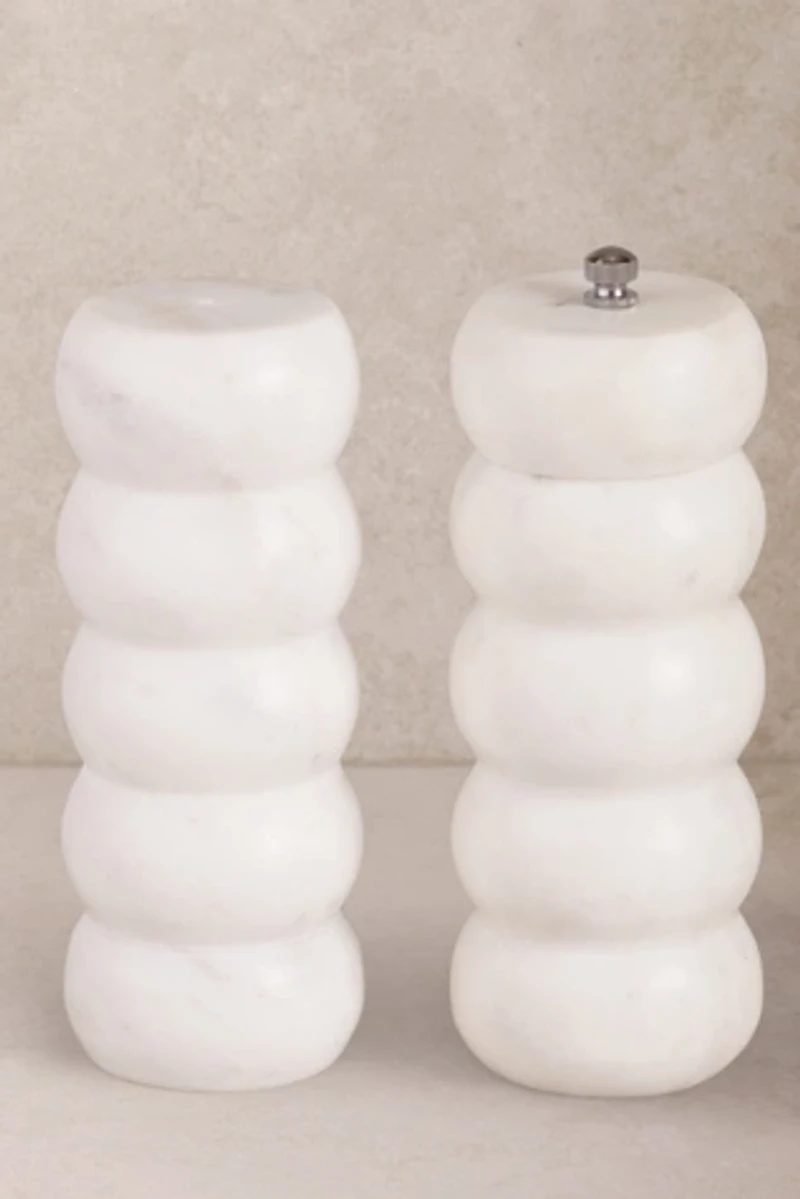 GAURI KOHLI Quinto Marble Salt & Pepper Set