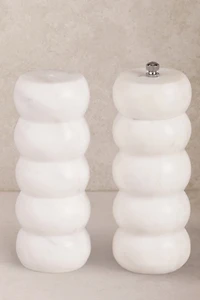 GAURI KOHLI Quinto Marble Salt & Pepper Set