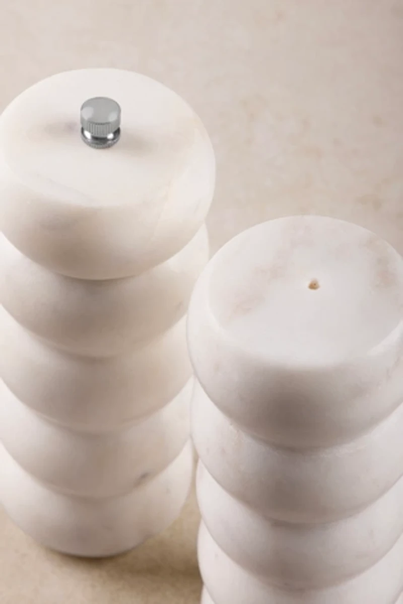 GAURI KOHLI Quinto Marble Salt & Pepper Set