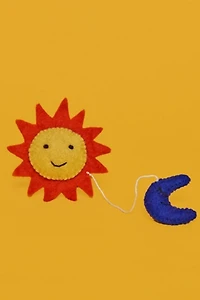 Ware of the Dog Wool Sun & Moon Cat Toy