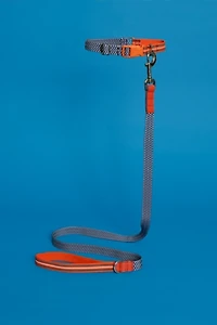 Ware of the Dog Checked and Striped Webbing Leash